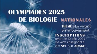 Affiche Olympiades bio  2025 bis